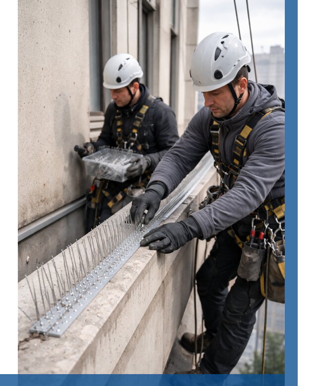 Установка шипов от птиц в Коркине от 882 р. | ВЫСОТНИК-Крк