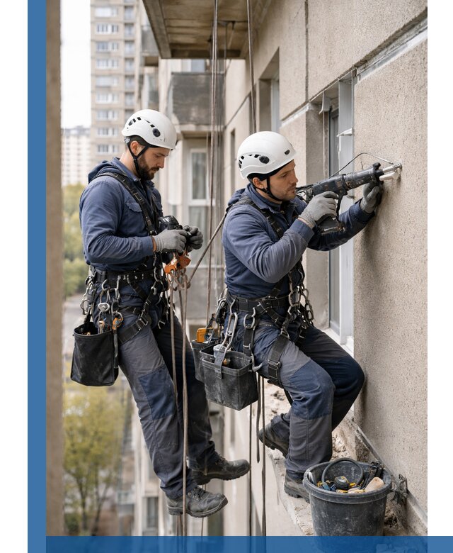 Промышленные альпинисты высотные работы и монтаж в Коркине